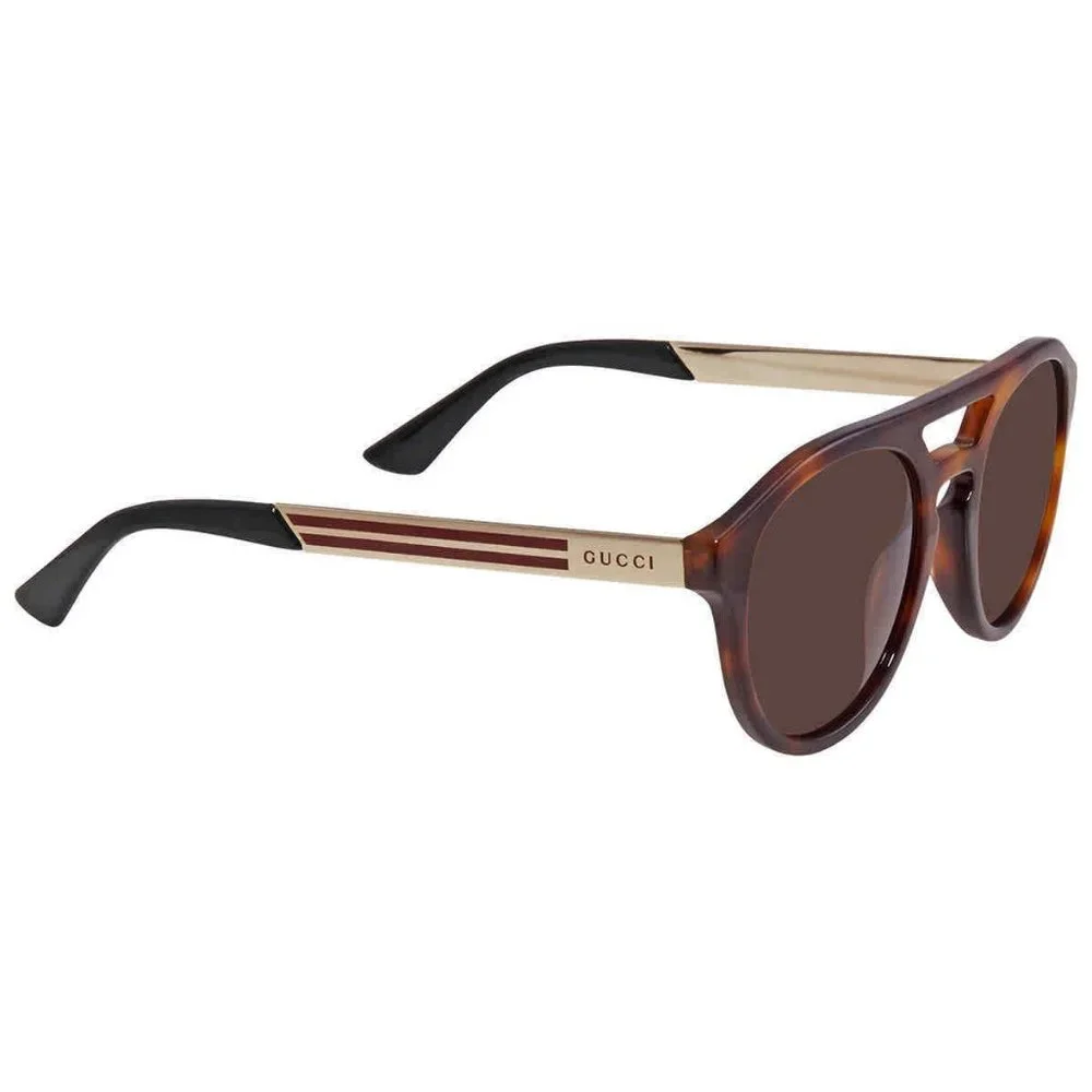 NEW Gucci Brown Aviator Unisex Sunglasses